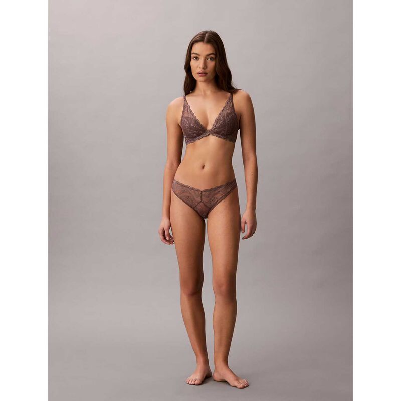 Calvin Klein Sensual Stretch Lace Demi Plunge Bra image number 3